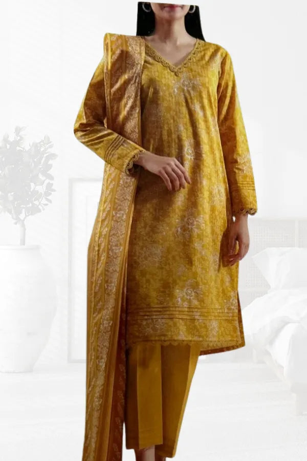 Saya Unstitched Printed Lawn 3 Piece code 160 GULFATIMA