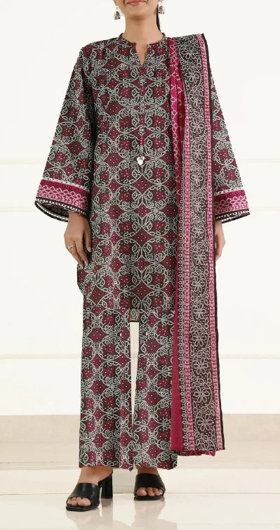 Printed Fancy 3pc Saya Lawn 25268 GULFATIMA