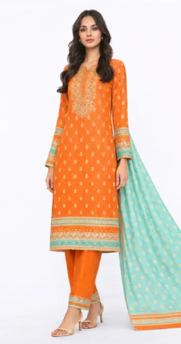 alkaram 3 piece suite barcode 03 Gul Fatima