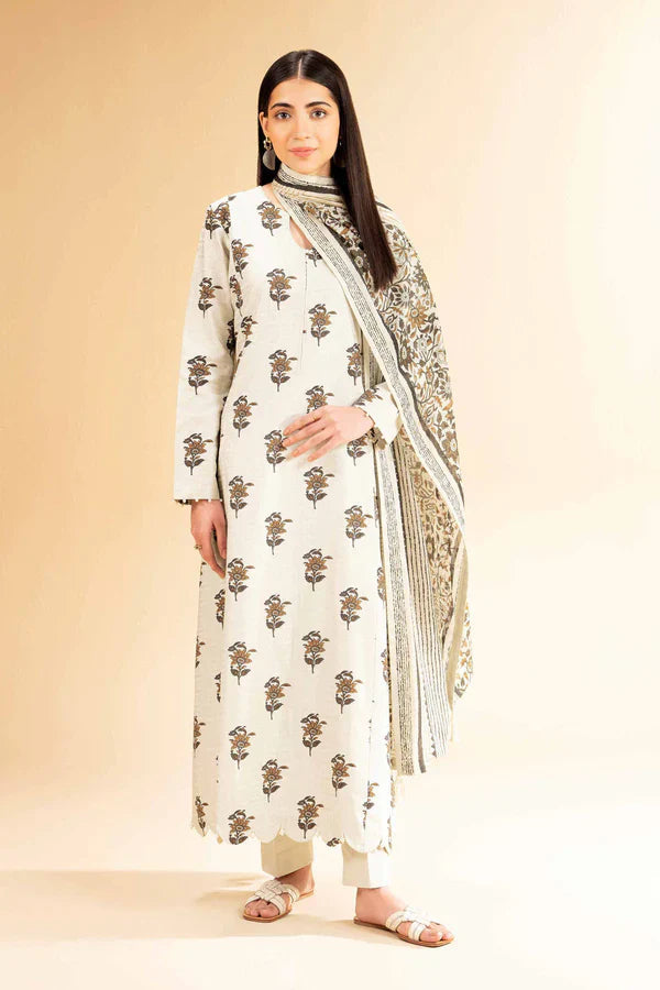 Bana Dora 3pc Nishat Lawn GF-42503016 GULFATIMA