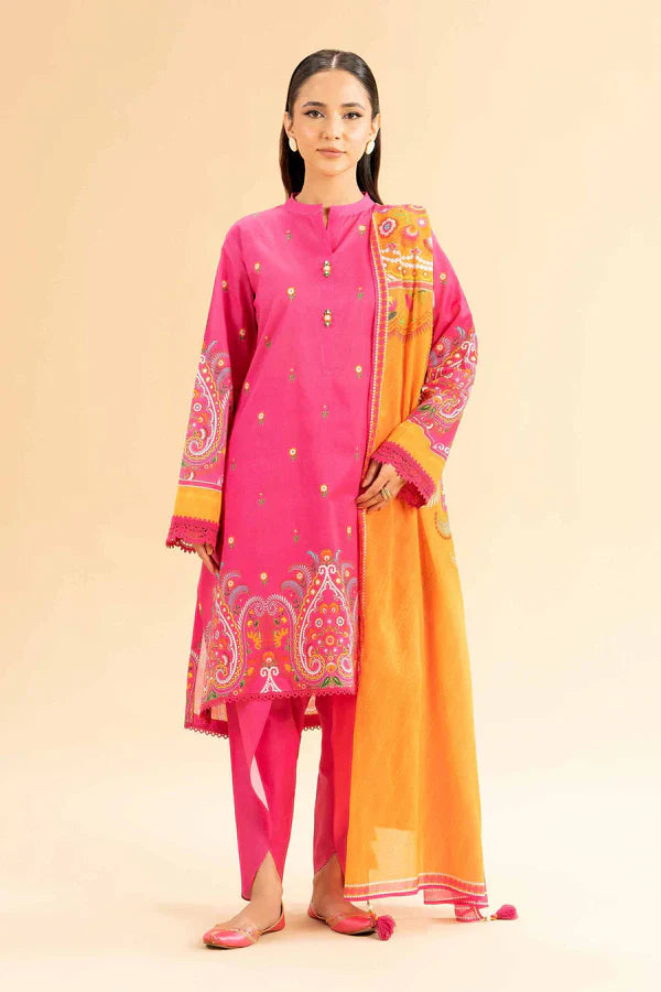 Bana Dora 3pc Nishat Lawn GF-42503136 GULFATIMA