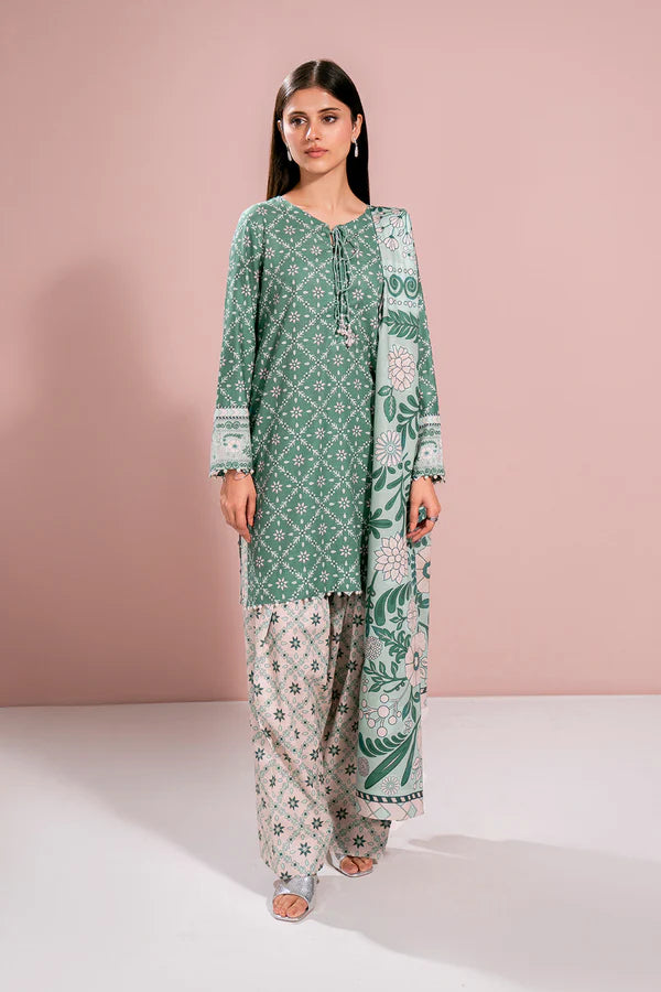 Printed - 3 Pc Khaddar Suit