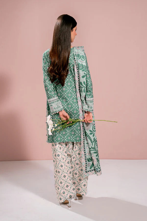 Printed - 3 Pc Khaddar Suit