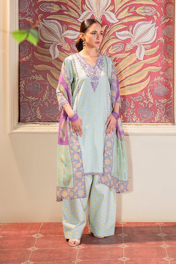 Embroidered Lawn Suit (Lawn Dupatta)
