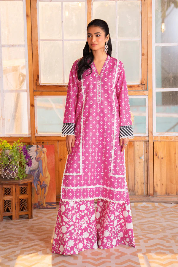 Barcode:kamgl4795/Printed - 3 Pc Lawn Suit (Lawn Dupatta) - Gul Fatima