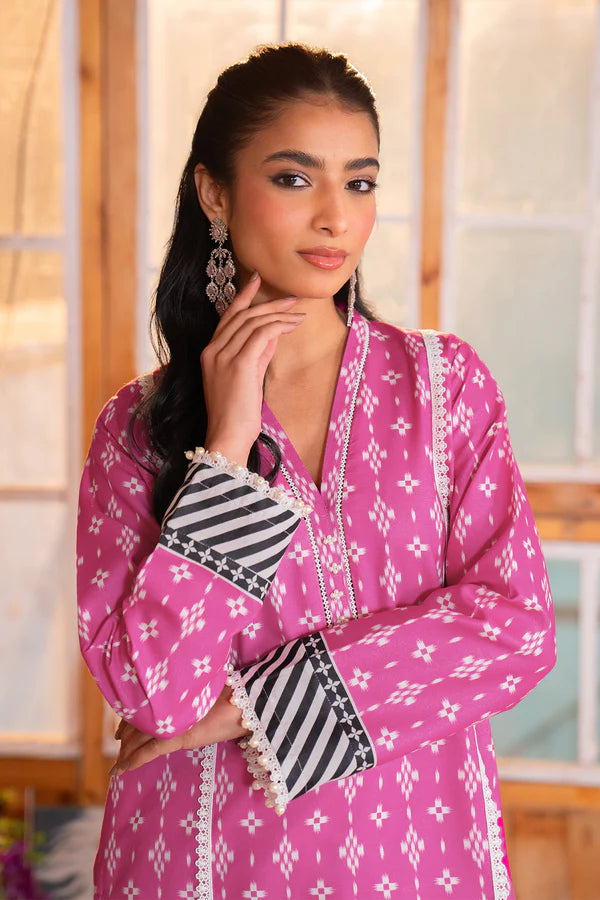 Barcode:kamgl4795/Printed - 3 Pc Lawn Suit (Lawn Dupatta) - Gul Fatima