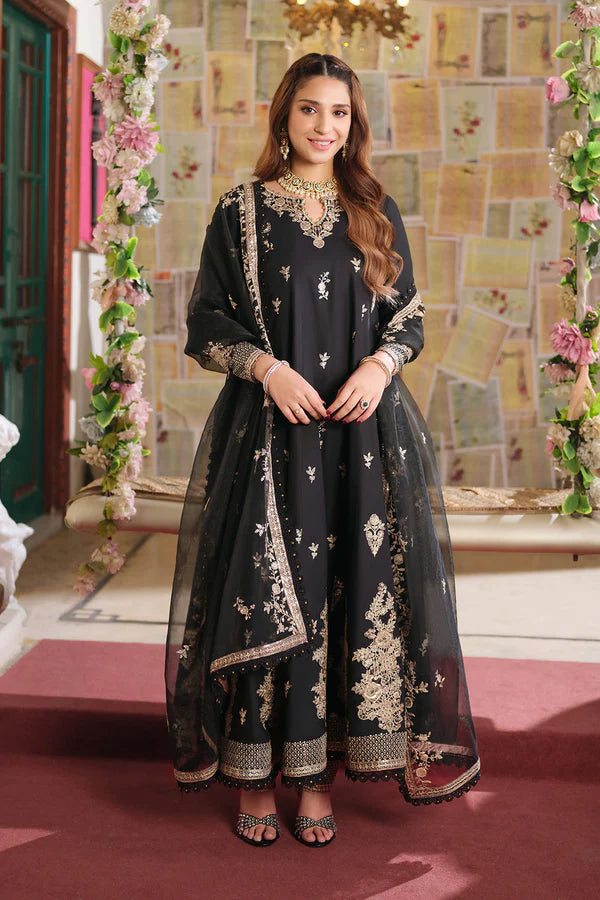 Barcode:4910/women clothing brands Embroidered - 3 Pc Lawn Suit (Organza Dupatta) - Gul Fatima