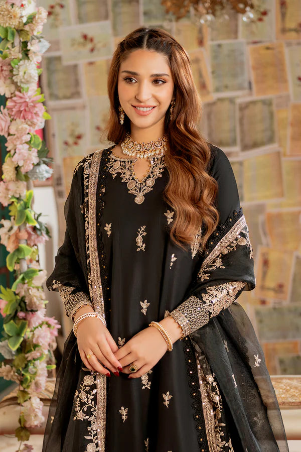 Barcode:4910/women clothing brands Embroidered - 3 Pc Lawn Suit (Organza Dupatta) - Gul Fatima