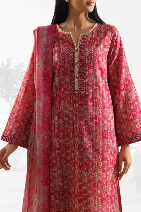 Saya Unstitched Printed Lawn 3 Piece code 163 GULFATIMA