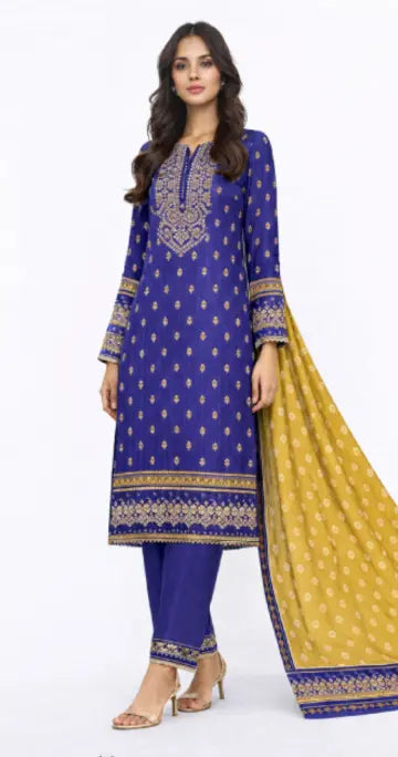 alkaram 3 piece suite barcode 05 Gul Fatima