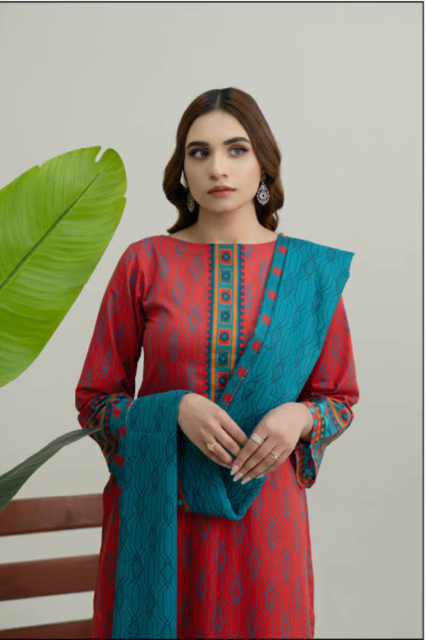 Edenrobe latest lawn dress design GF109 GULFATIMA