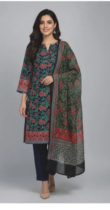 Limelight Summer Unstiched Digital Printed Lawn Barcode 17 GULFATIMA