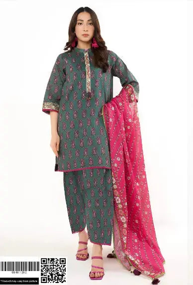 Print 3pc Alkaram Lawn Vol-12 GULFATIMA