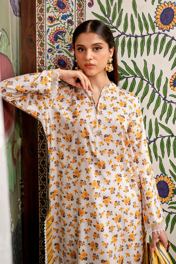 Printed - 3 Pc Linen Suit