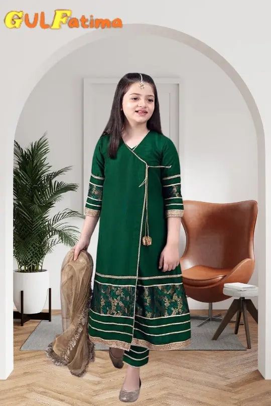 Winter 3pc dhenak kids collection Gul Fatima