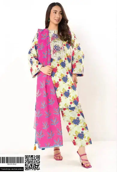 Print 3pc Alkaram Lawn Vol-12 GULFATIMA