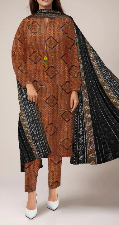 Print Premium 3pc Saya Lawn 01A GULFATIMA