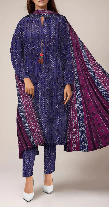Print Premium 3pc Saya Lawn 07A GULFATIMA