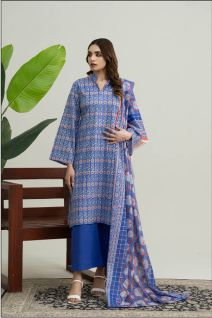 Edenrobe latest lawn dress design GF110 Gul Fatima