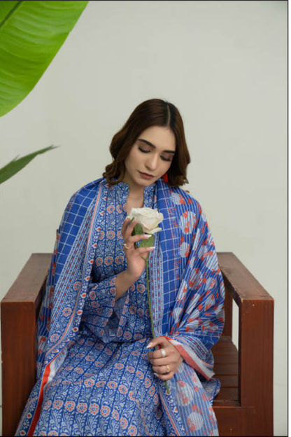 Edenrobe latest lawn dress design GF110 Gul Fatima