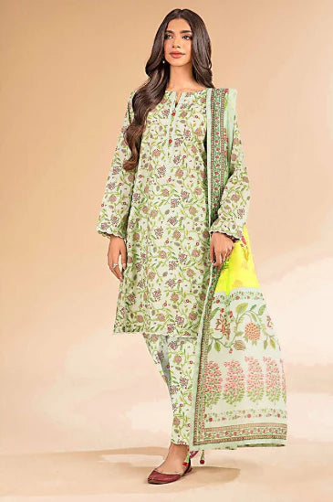 Print 3pc Nishat Lawn GF-1758 GULFATIMA