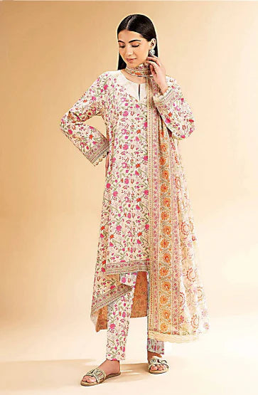 Print 3pc Nishat Lawn 3009 GULFATIMA