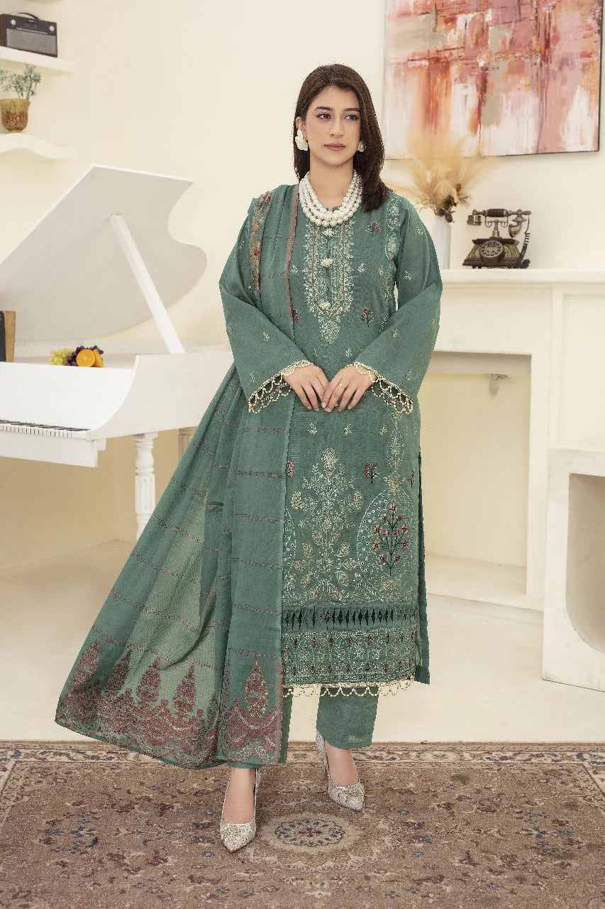 Emb Fancy 3pc Nishat Lawn GF-3112 GULFATIMA