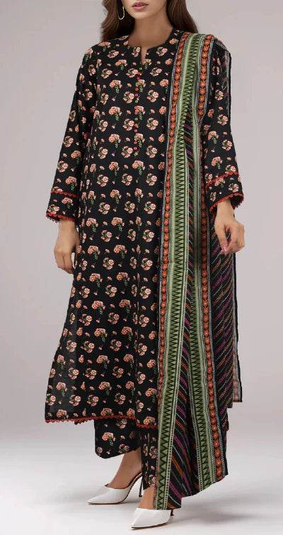 Printed Fancy 3pc Saya Lawn 34359 GULFATIMA