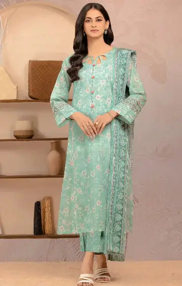 Printed Lawn 3pc Edenrobe GF-35215 GULFATIMA