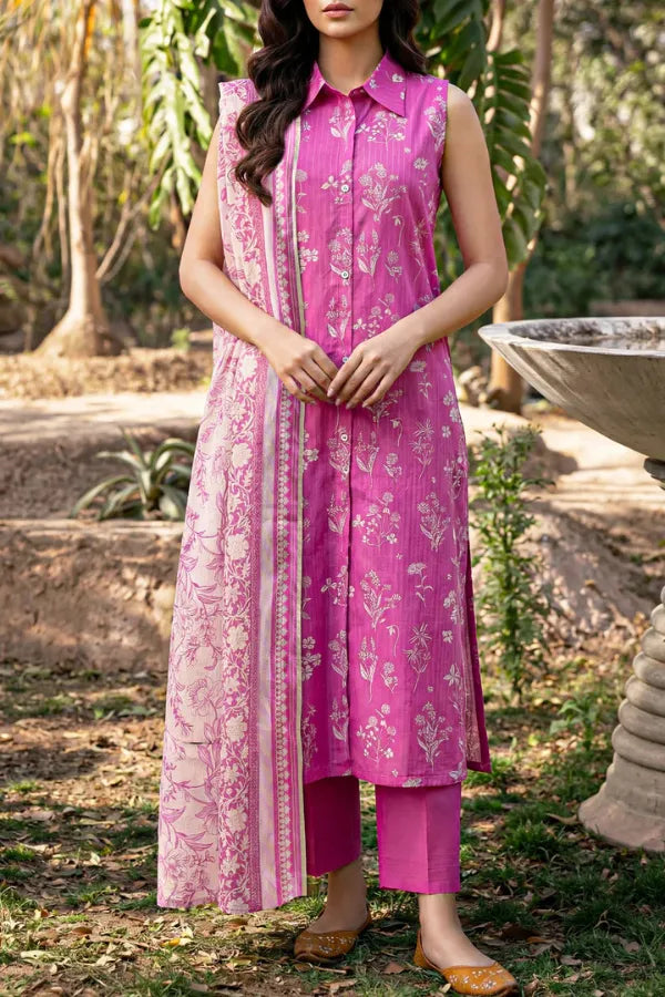 Unstitched Printed Lawn 3 Piece code 135 GULFATIMA