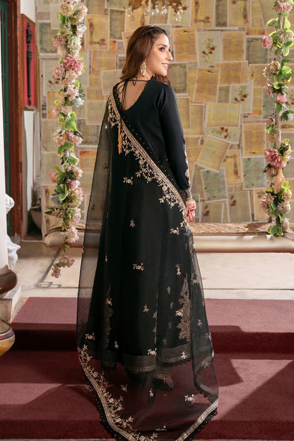 Barcode:4910/women clothing brands Embroidered - 3 Pc Lawn Suit (Organza Dupatta) - Gul Fatima