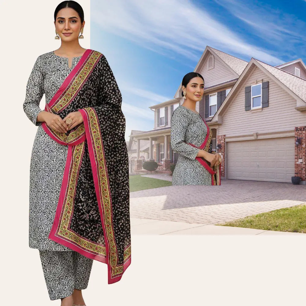 printed lawn dress design GF073