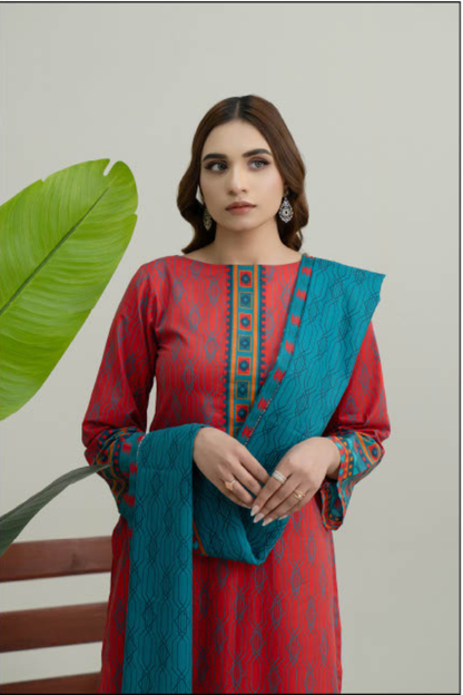 Edenrobe latest lawn dress design GF109 GULFATIMA
