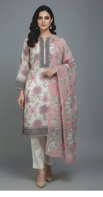 Limelight Summer Unstiched Digital Printed Lawn Barcode 15 GULFATIMA