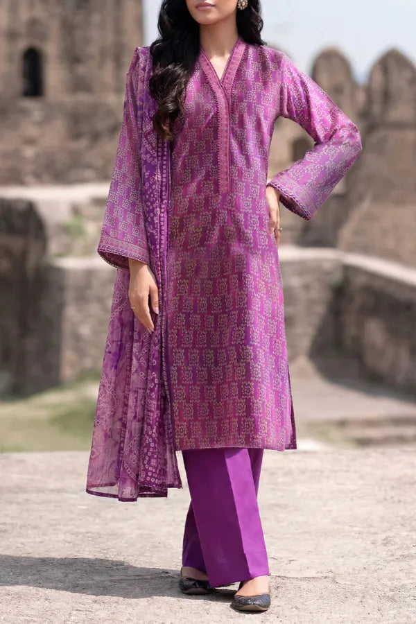 Unstitched Printed Lawn 3 Piece code 139 GULFATIMA