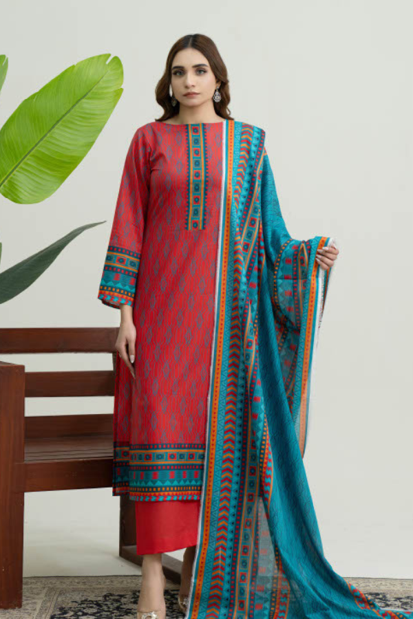 Edenrobe latest lawn dress design GF109 GULFATIMA