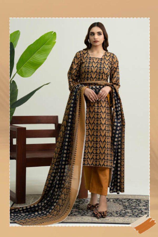latest lawn dress design GF102