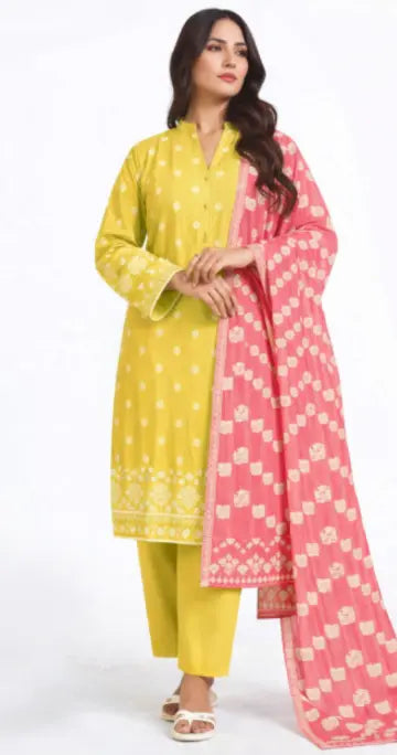 alkaram 3 piece suite barcode 07 Gul Fatima
