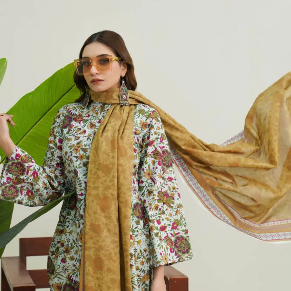 latest lawn dress design GF103