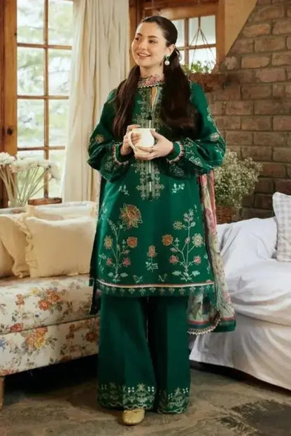 AZ - 0107 - Zara ShahJahan Linen 3PC Embroidered - Gul Fatima