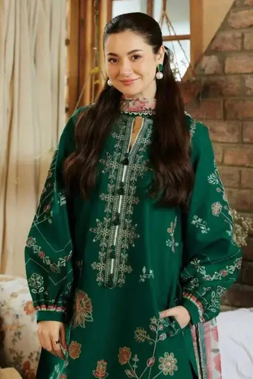 AZ - 0107 - Zara ShahJahan Linen 3PC Embroidered - Gul Fatima