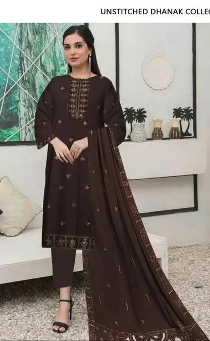 AZ 6050 BAREEZE 3pc Wedding Winter Collection Gul Fatima