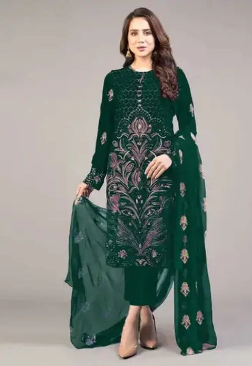 Bareeze 3 Piece Embroidered Party Wear Dress Gul Fatima