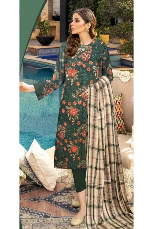 Bareeze Khaddar 3PC Embroidered AZ - 0135 Gul Fatima