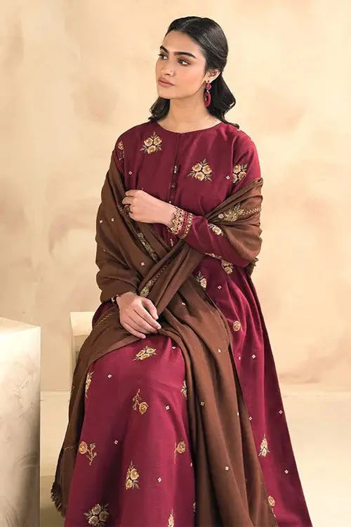 CODE-KGB112 BAROUQE 3pc Wedding Winter Collection Gul Fatima