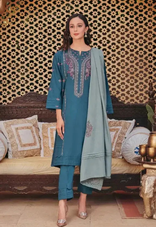 CODE-KGB114 Kross Kulture 3Pcs Embroidered Summer Lawn Collection Gul Fatima