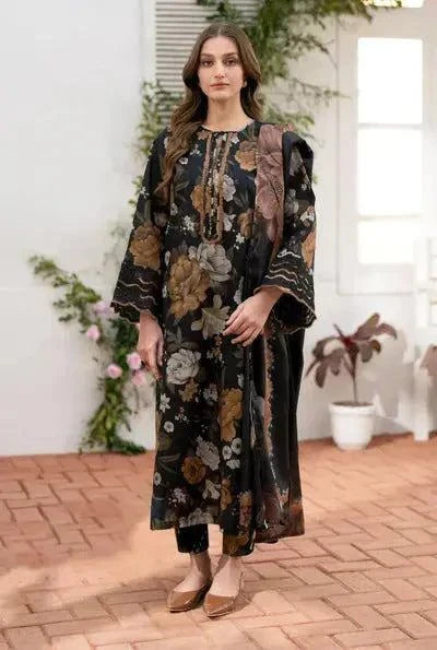 Digital Printed Karandi Dress With Printed Karandi Dupatta (Unstitched) (KD-223) Gul Fatima