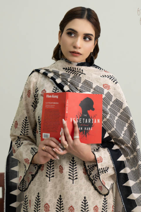 Edenrobe latest lawn dress design GF096 - Gul Fatima