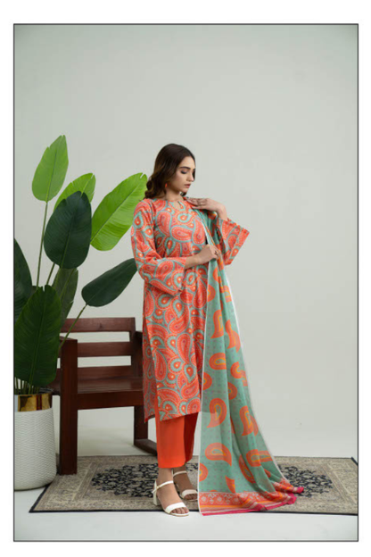 Edenrobe latest lawn dress design GF111 GULFATIMA