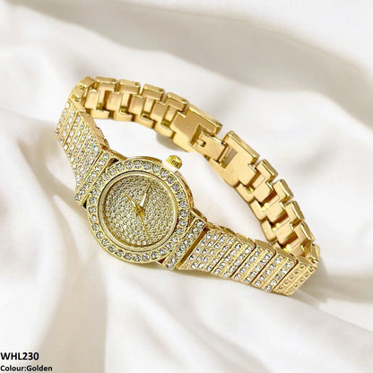 GULFATIMA SHINE STONE DIAL WATCH